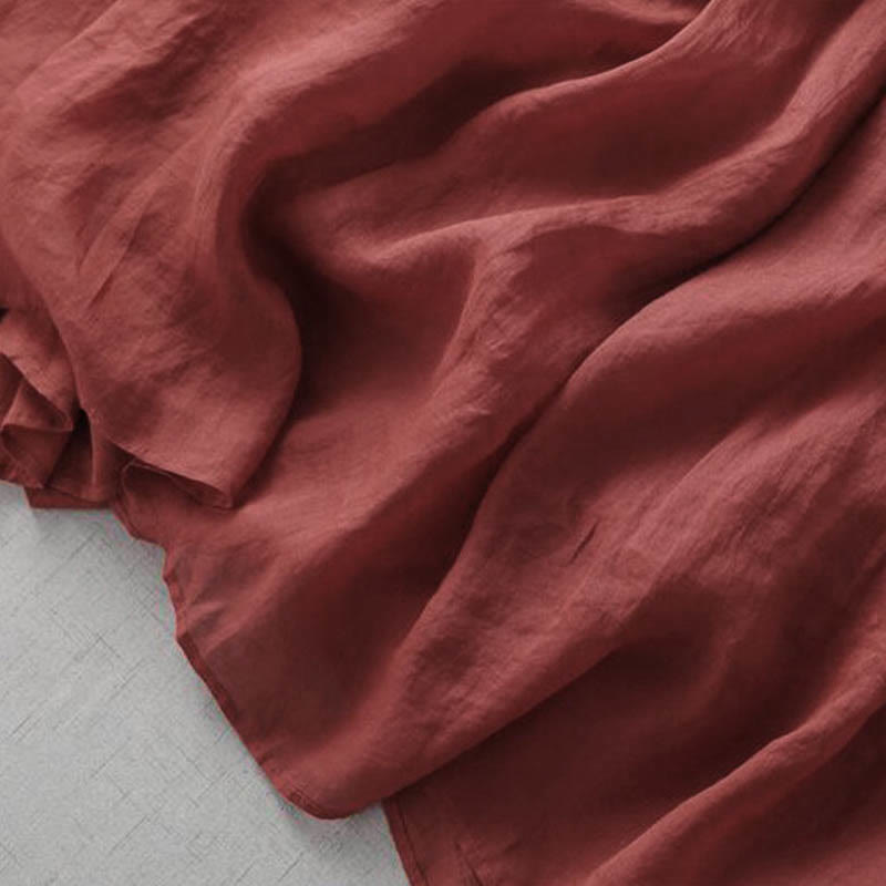 Buddha Stones Embroidery Patchwork Long Puff Sleeve Drawstring Midi Dress With Pockets - image 5