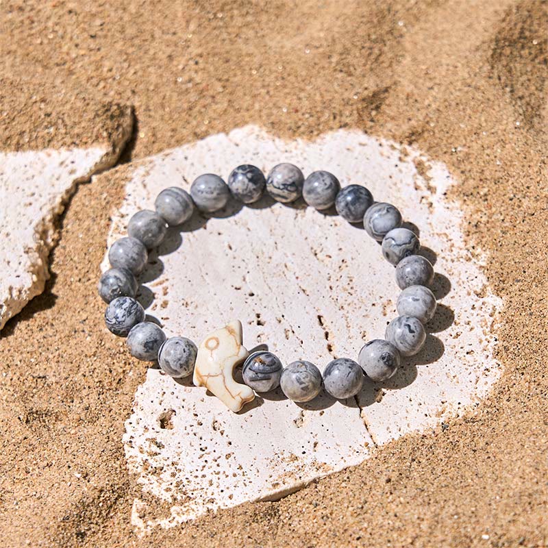 Buddha Stones Natural Various Stones Dolphin Spiritual Balance Bracelet - image 17