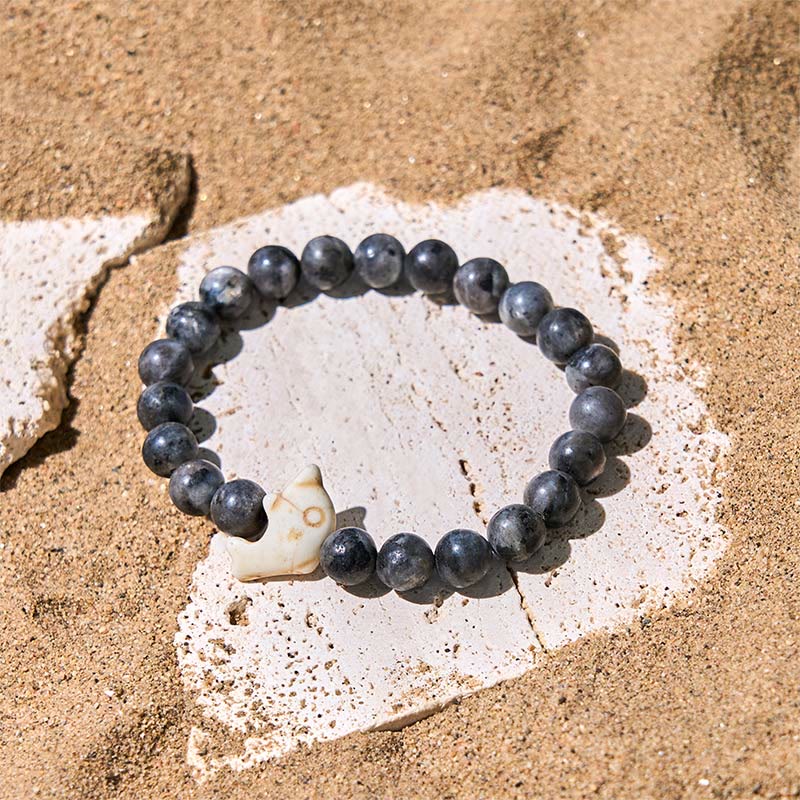 Buddha Stones Natural Various Stones Dolphin Spiritual Balance Bracelet - image 21