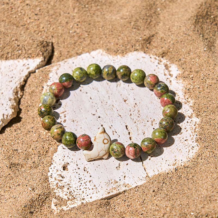 Buddha Stones Natural Various Stones Dolphin Spiritual Balance Bracelet - image 25