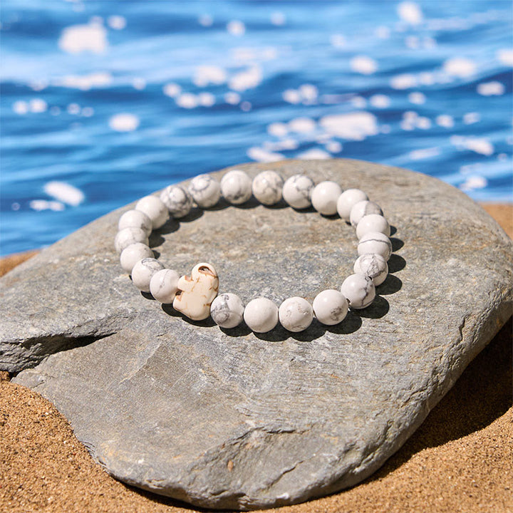 Buddha Stones Natural Various Stones Elephant Spiritual Strength Bracelet - image 11