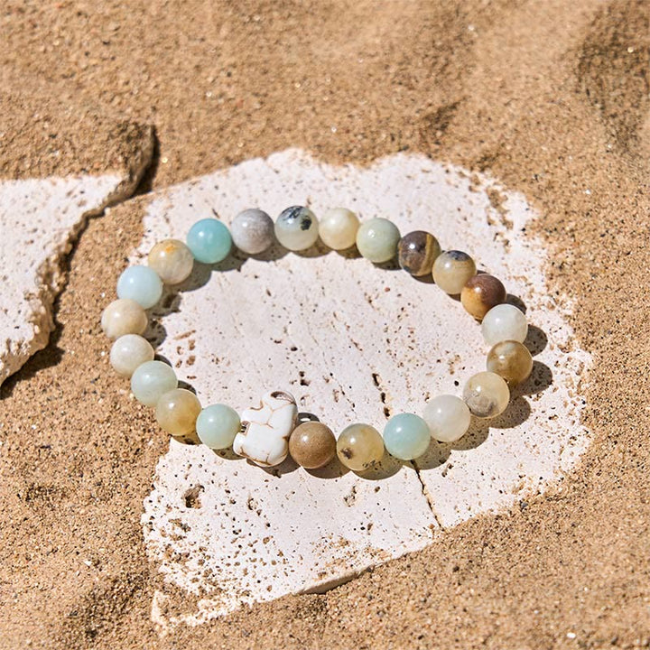 Buddha Stones Natural Various Stones Elephant Spiritual Strength Bracelet - image 14
