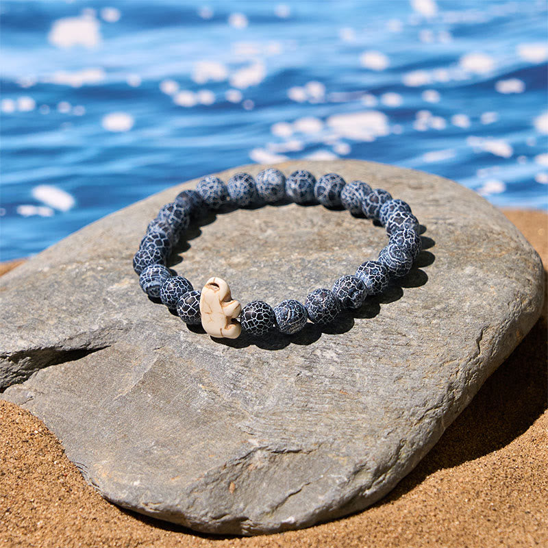 Buddha Stones Natural Various Stones Elephant Spiritual Strength Bracelet - image 19