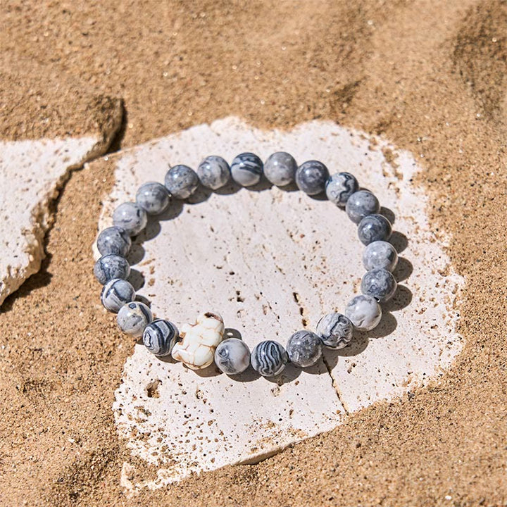 Buddha Stones Natural Various Stones Elephant Spiritual Strength Bracelet - image 22