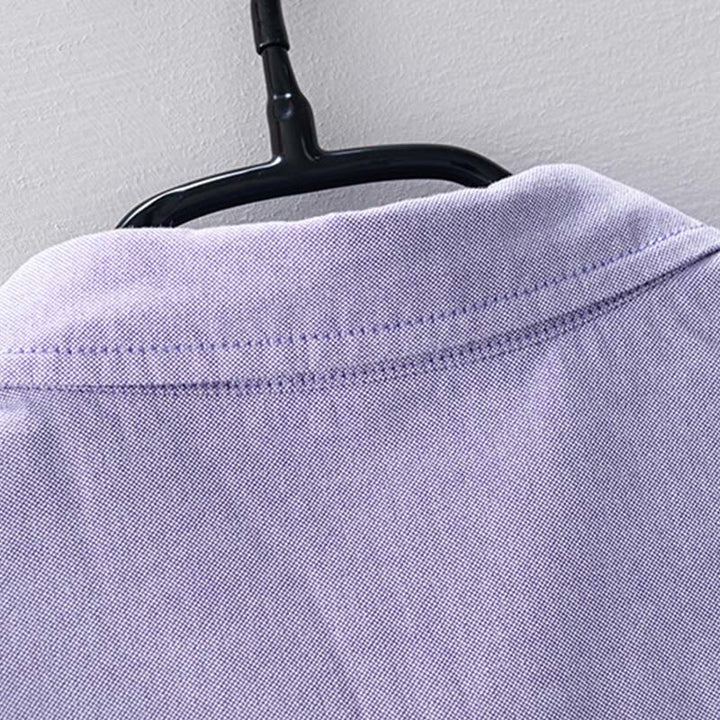 Buddha Stones Solid Color Long Sleeve Buttons Down Design Men Cotton Shirt Clothing - image 8