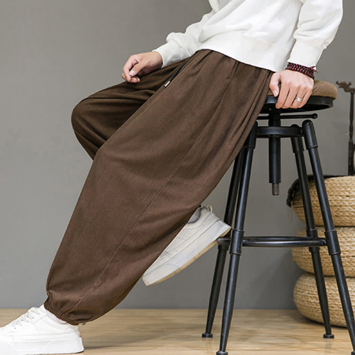 Buddha Stones Commute Plain Men's Thermal Fleece-Lined Ankle-Length Pants With Pockets - image 21