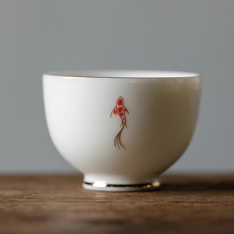 Buddha Stones Koi Fish Teacup Kung Fu Tea Cup - image 1