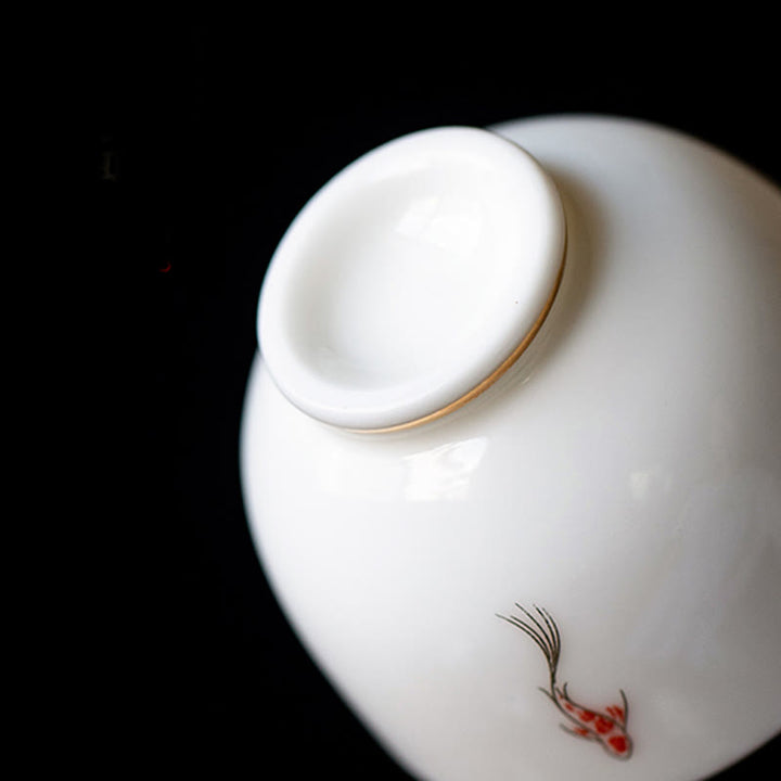 Buddha Stones Koi Fish Teacup Kung Fu Tea Cup - image 9