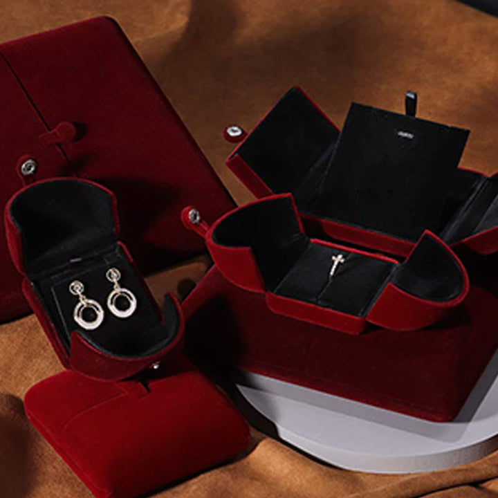 Jewelry Storage Box Flannel Gift Box - image 11