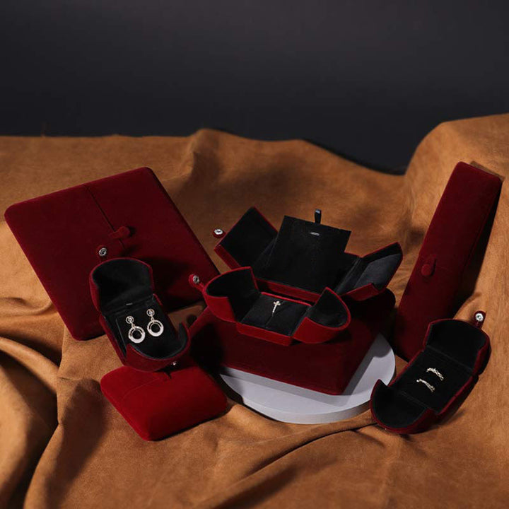 Jewelry Storage Box Flannel Gift Box - image 1