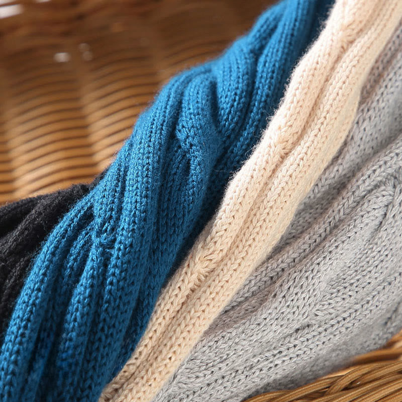 Buddha Stones Winter Textured High Neck Zipper Design Men's Long Sleeve Cotton Sweater - image 17