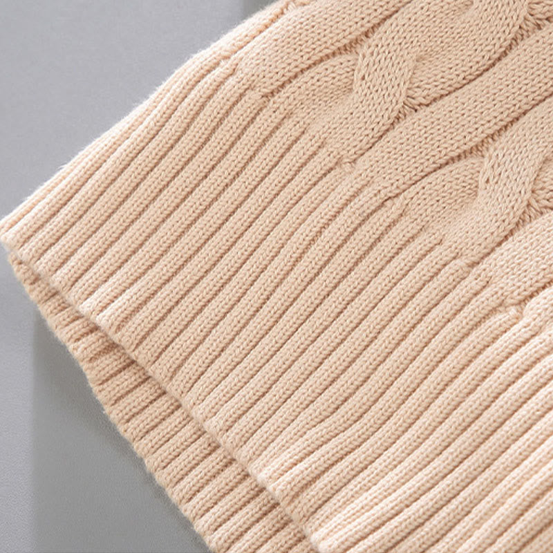 Buddha Stones Winter Textured High Neck Zipper Design Men's Long Sleeve Cotton Sweater - image 12