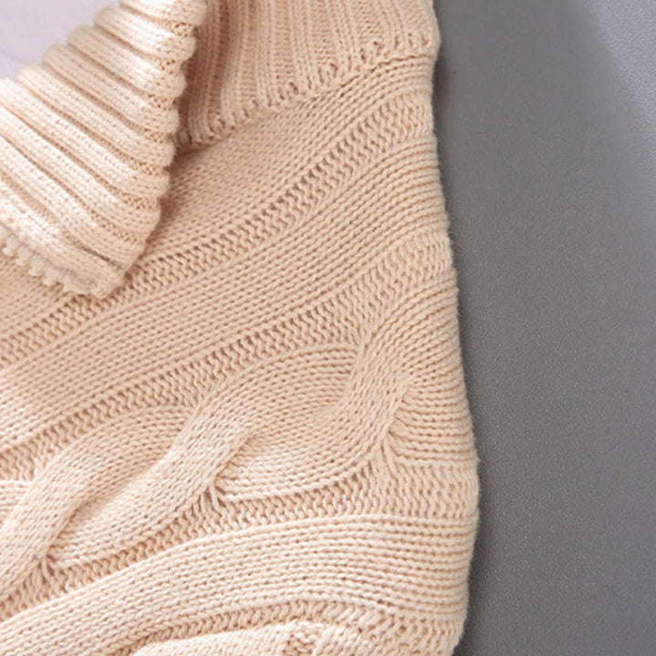 Buddha Stones Winter Textured High Neck Zipper Design Men's Long Sleeve Cotton Sweater - image 8