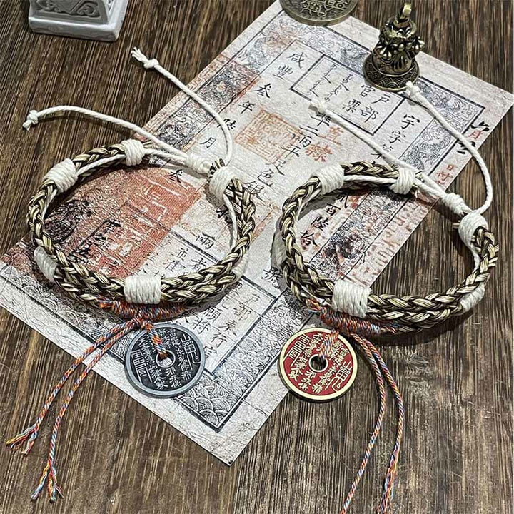 Buddha Stones Multi-layer Mountain Ghosts Spend Money Colorful Rope Braided Bracelet  - image 4