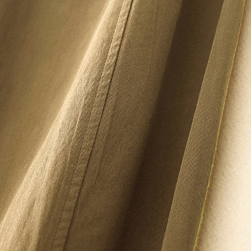 Buddha Stones Plain 7-8 Length Women's Harem Cotton Pants With Pockets - image 1