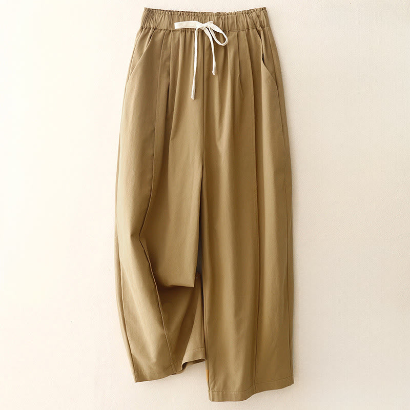 Buddha Stones Casual Rope Women's Cotton Polyester Pants With Pockets - Peru - US8-10，UK/AU12-14，EU40-42 (2XL) - image 0