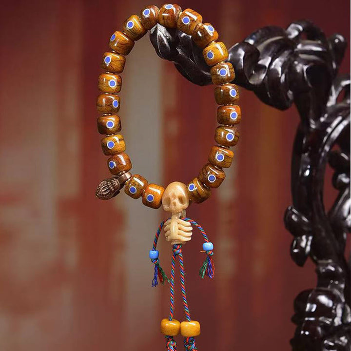 Buddha Stones Tibetan Bone Beads The Lord Of The Corpse Forest Keep Away Evil Spirits Bracelet - image 7