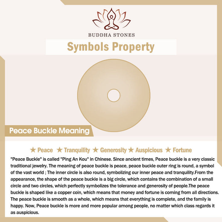 Buddha Stones Natural Peace Buckle Gradient Pink Cat's Eye Yanyuan Agate Peace Bracelet - image 9
