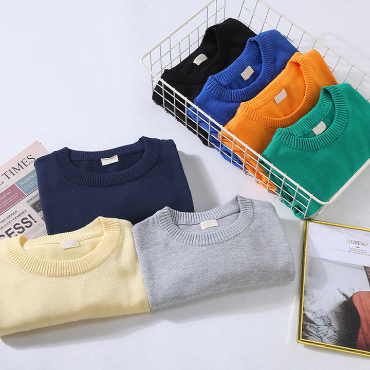 Buddha Stones Ribbed Design Pure Cotton Thermal Men's Crew Neck Long Sleeve Sweater - image 14