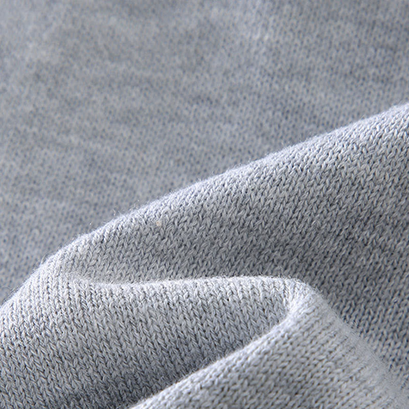 Buddha Stones Ribbed Design Pure Cotton Thermal Men's Crew Neck Long Sleeve Sweater - image 6