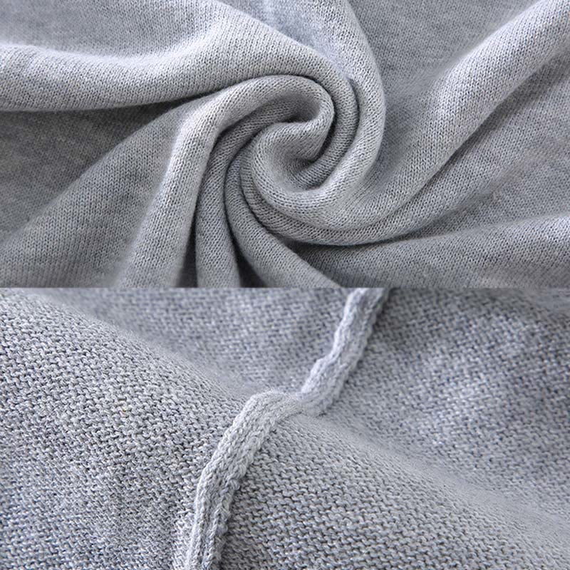 Buddha Stones Ribbed Design Pure Cotton Thermal Men's Crew Neck Long Sleeve Sweater - image 8