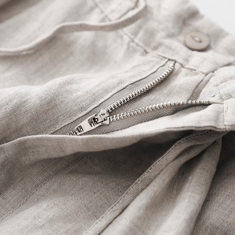 Buddha Stones Casual Solid Color Rope Women's Cotton Pants With Pockets - image 20