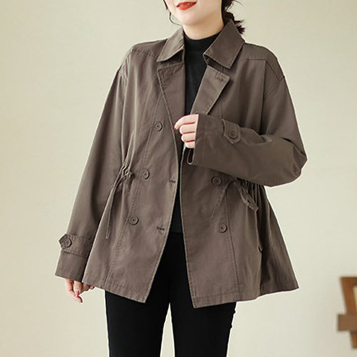 Buddha Stones Women's Long Sleeve Button Cotton Jacket - image 2