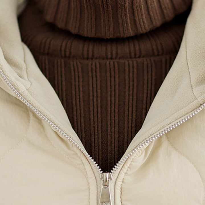Buddha Stones Women's Long Sleevethickened Warm Hood Cotton Jacket With Pockets - image 5