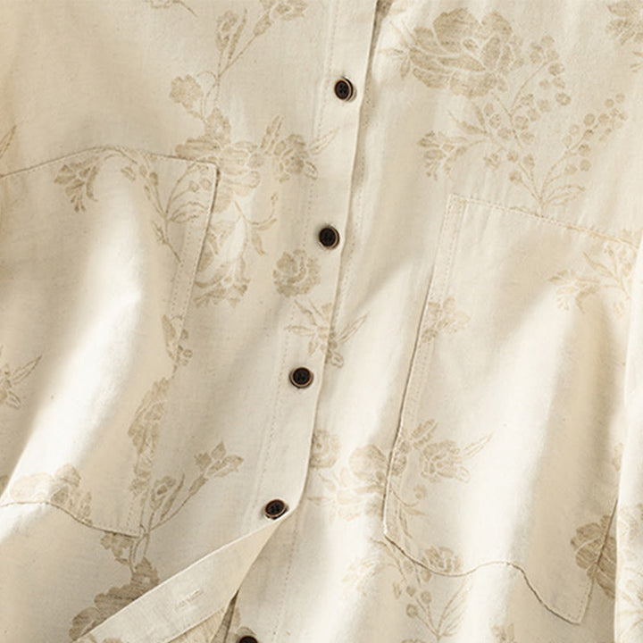 Buddha Stones Casual Printed Pattern Women's Long Sleeve Polyester Shirt - image 14