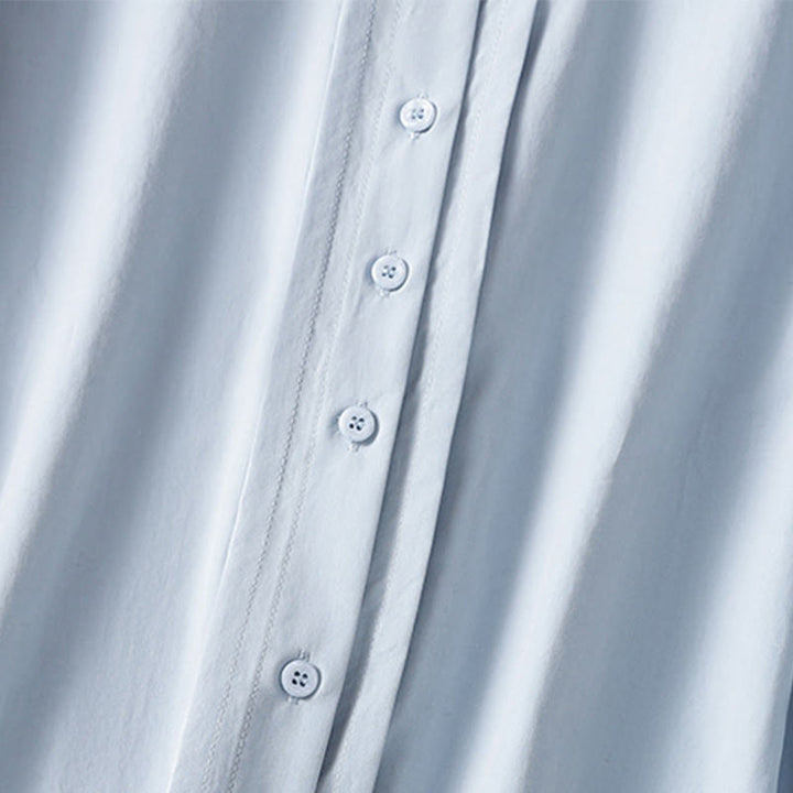 Buddha Stones Casual Women's Long Sleeve Lace Lapel Cotton Shirt - image 6