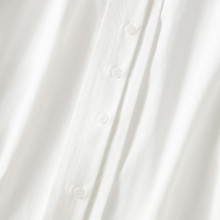 Buddha Stones Casual Women's Long Sleeve Lace Lapel Cotton Shirt - image 22