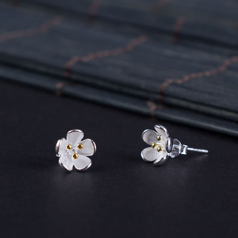 Buddha Stones 925 Sterling Silver Golden Stamens Balance Earrings  - image 8
