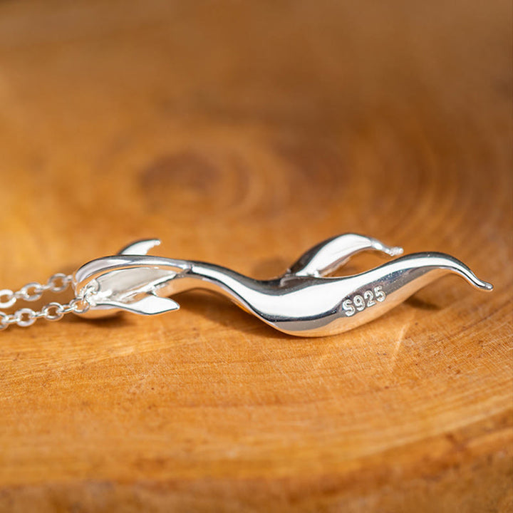 Buddha Stones 925 Sterling Silver Golden Koi Fish Luck Necklace Pendant - image 8