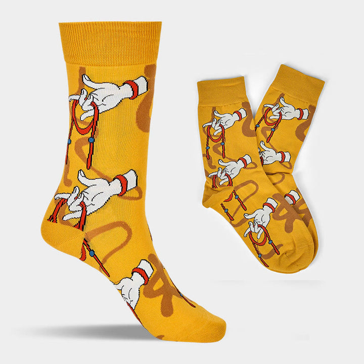 Buddha Stones Casual Sacred Buddha Hand Holding Red Rope Micro Crew Women's Socks - image 4