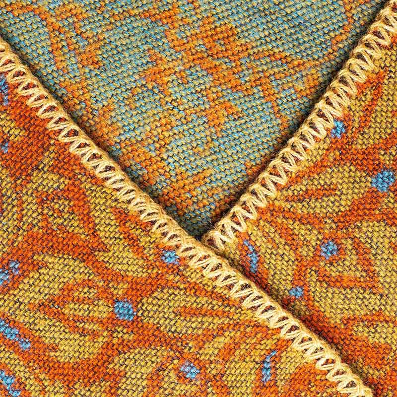 Buddha Stones Tibetan Color Contrast Design Paisley Floral Pattern Cozy Scarf Unisex Shawl - image 3