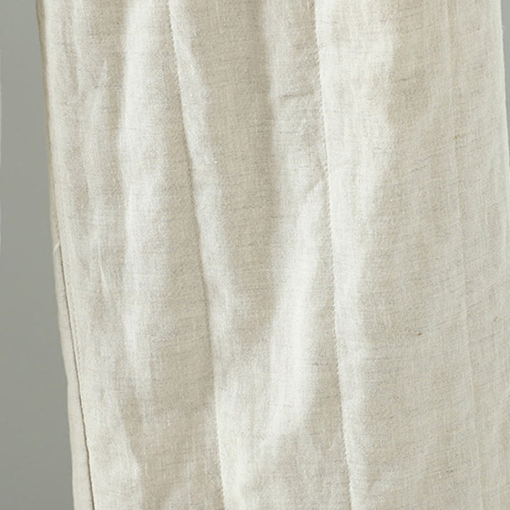 Buddha Stones Embroidered Frog Button Padded Women's Wide Leg Pants With Pockets - image 12