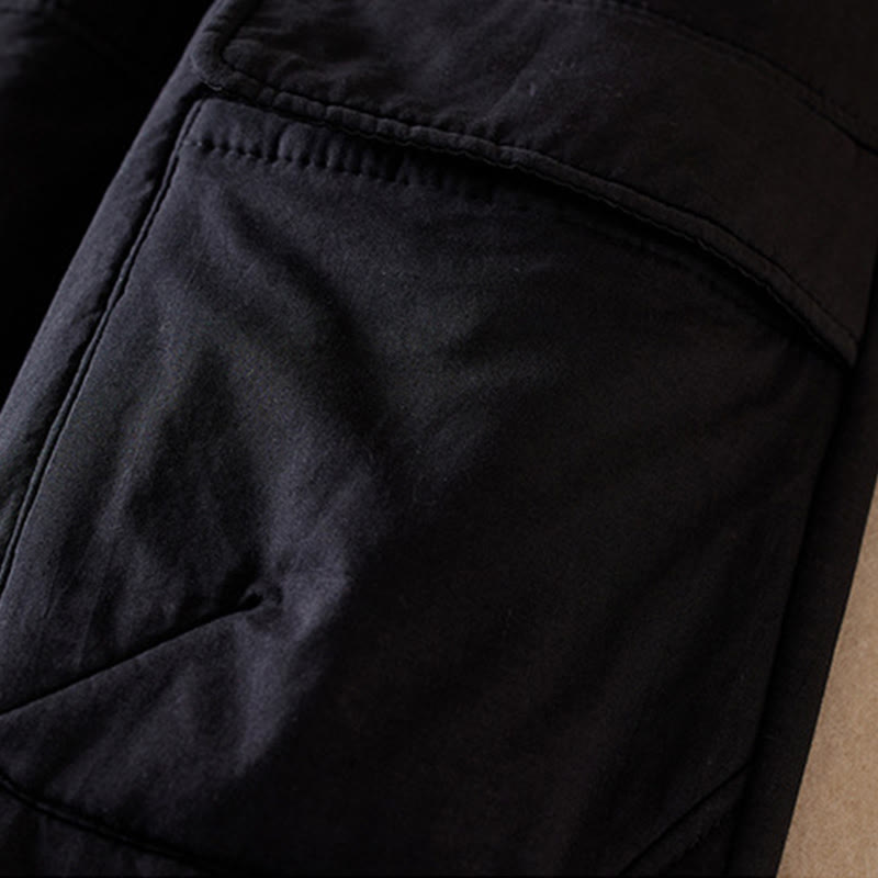 Buddha Stones Plain Women's Harem Thick Pants With Pockets - image 29