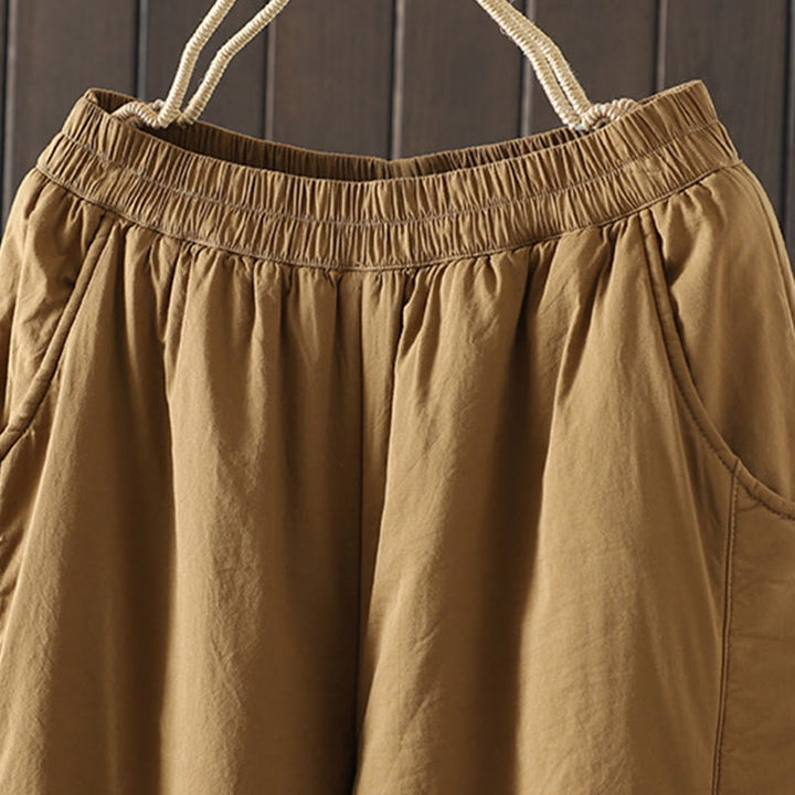 Buddha Stones Plain Warm Women's Harem Pants With Pockets - image 6