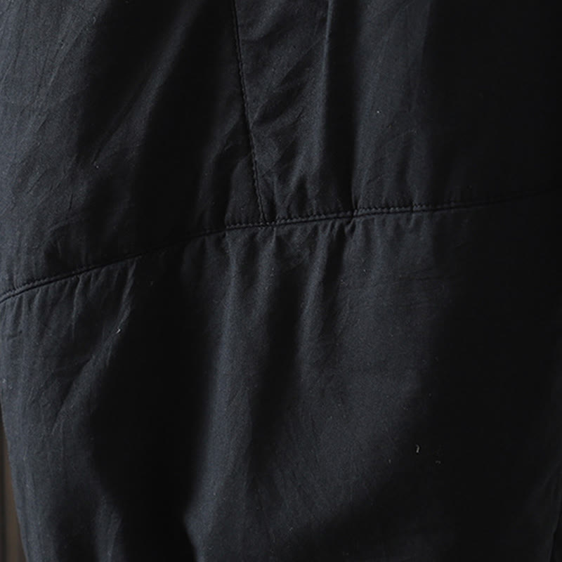 Buddha Stones Plain Warm Cotton-padded Women's Harem Cotton Pants With Pockets - image 14