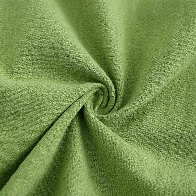 Buddha Stones 2Pcs Long Sleeve Shirt Top With Pockets Drawstring Pants Meditation Cotton Linen Clothing Women's Set - image 4