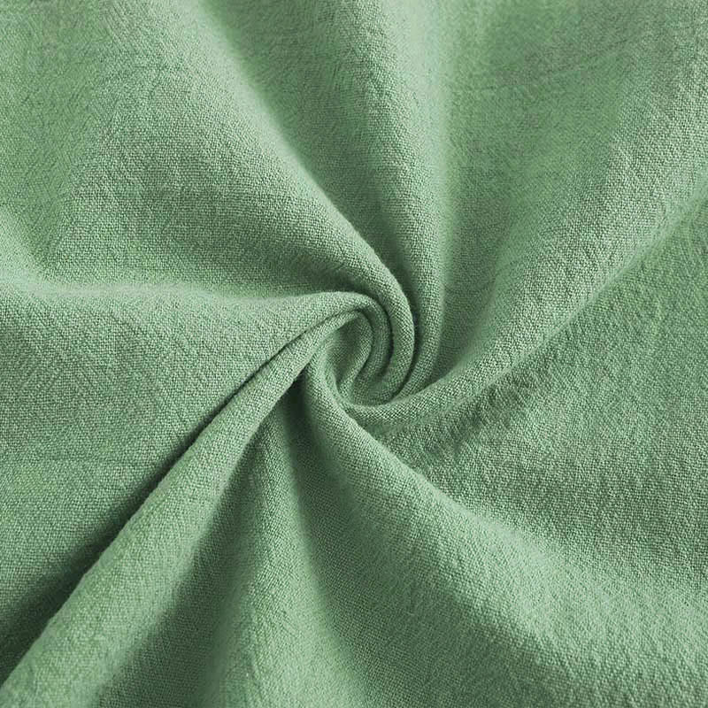 Buddha Stones 2Pcs Long Sleeve Shirt Top With Pockets Drawstring Capri Pants Meditation Cotton Clothing Women's Set - image 46