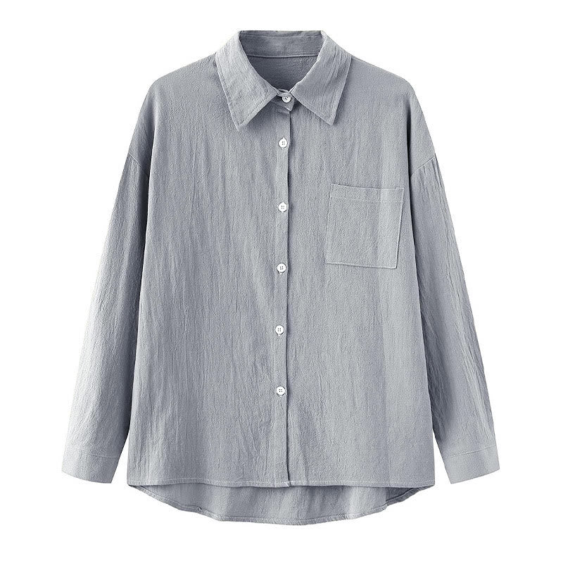 Buddha Stones 2Pcs Long Sleeve Shirt Top With Pockets Drawstring Pants Meditation Cotton Linen Clothing Women's Set - image 50