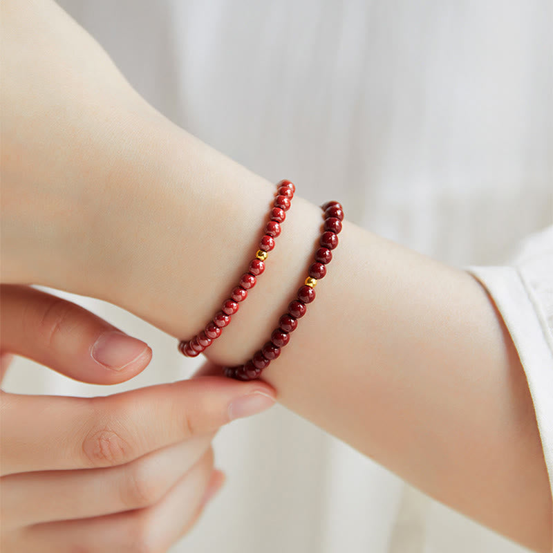 Buddha Stones "Wishing Protection and Energy" Cinnabar Bracelet Includes Gift Message Card - image 29