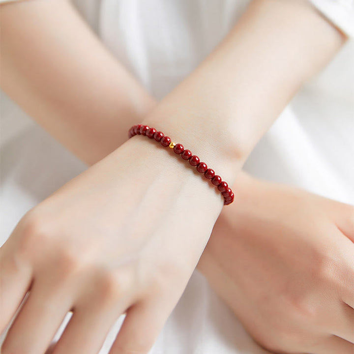 Buddha Stones "Wishing Protection and Energy" Cinnabar Bracelet Includes Gift Message Card - image 5