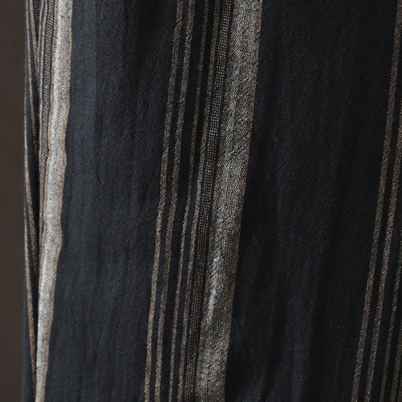 Buddha Stones Commute Thermal Striped Cotton Corduroy Women's Harem Padded Pants With Pockets - image 12