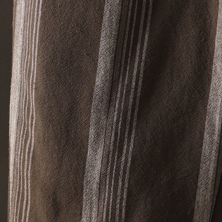 Buddha Stones Commute Thermal Striped Cotton Women's Harem Pants With Pockets - image 6