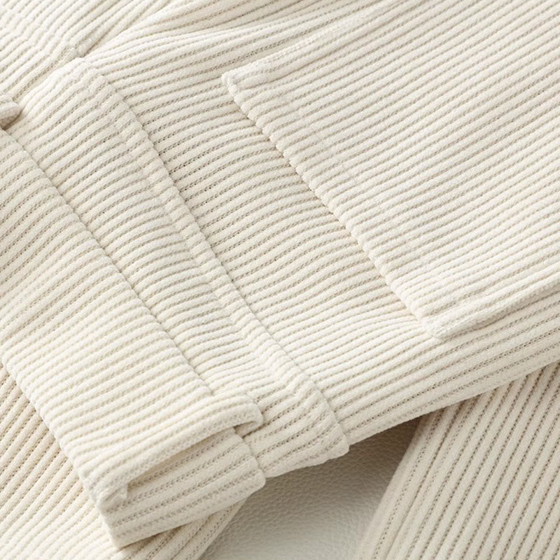 Buddha Stones Winter Straight Leg Design Cotton Corduroy Women's Wide Leg Pants With Pockets - image 3