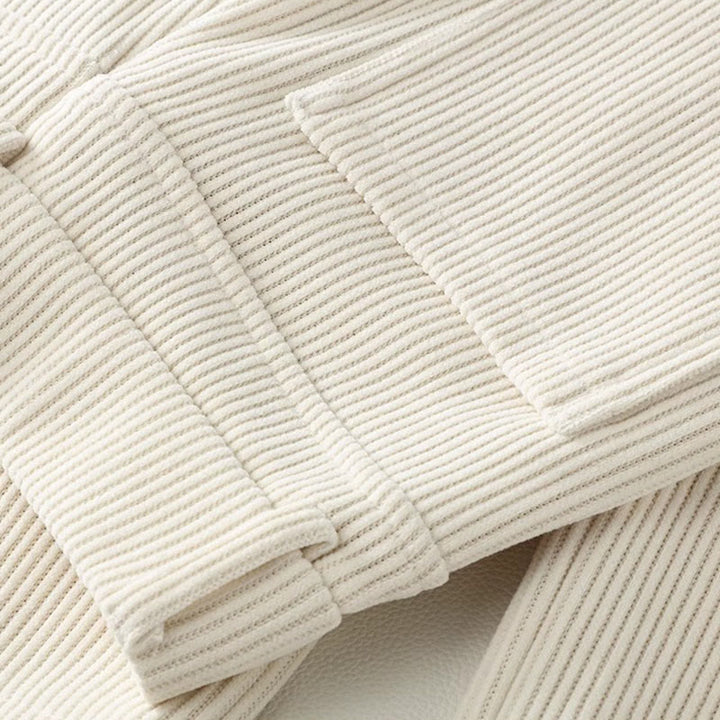 Buddha Stones Winter Straight Leg Design Cotton Corduroy Women's Wide Leg Pants With Pockets - image 3