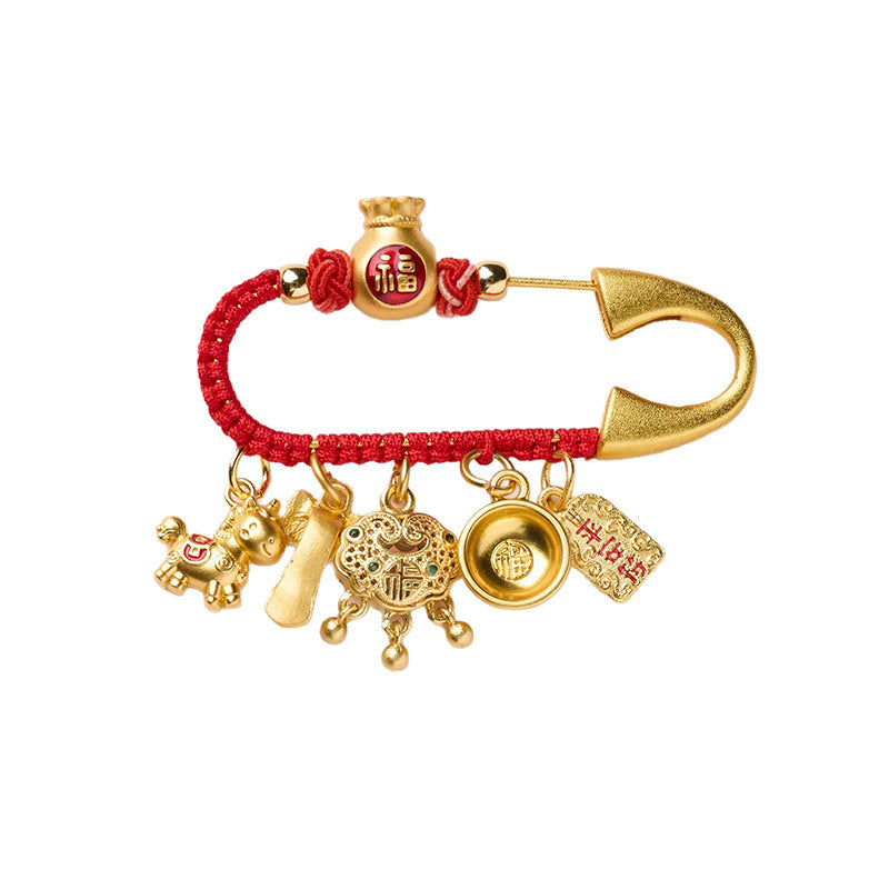 Buddha Stones "Wishing You Fortune and Good Luck" Year of the Horse Brooch Includes Gift Message Card - image 9