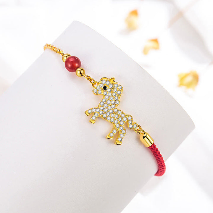 Buddha Stones "Hoping You Have a Joyful Year" Year of the Horse Bracelet Includes Gift Message Card - image 11